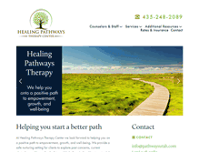 Tablet Screenshot of healingpathwaystherapy.com